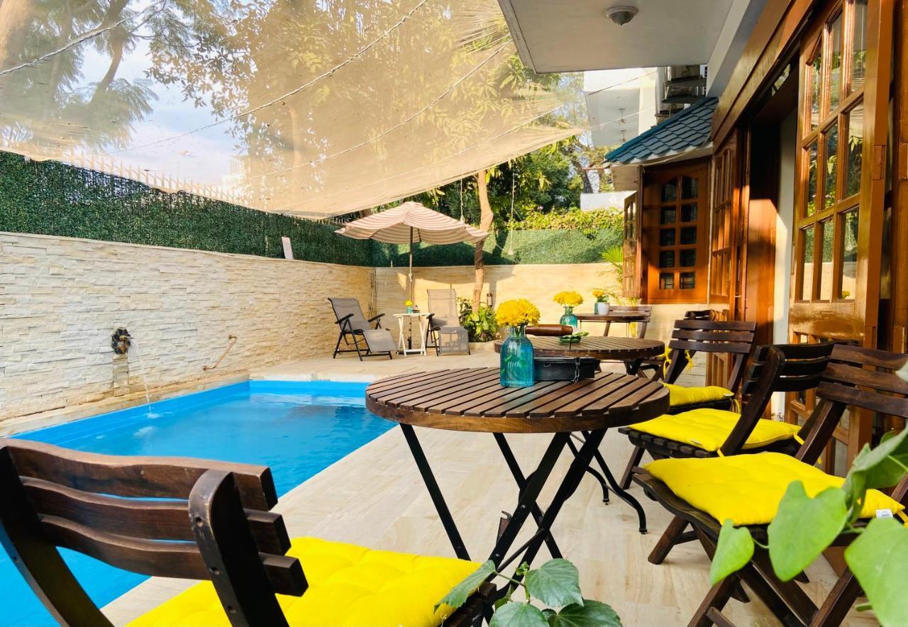 Roshani Pool Villa Gurgaon - 7Br #Privatepool #Villa #Bungalow #Garden #Staycation 외부 사진