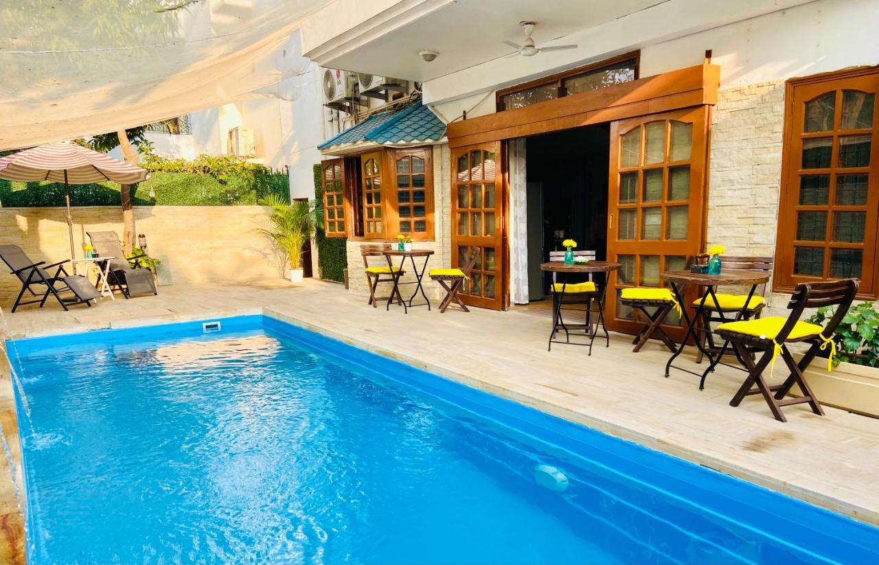 Roshani Pool Villa Gurgaon - 7Br #Privatepool #Villa #Bungalow #Garden #Staycation 외부 사진